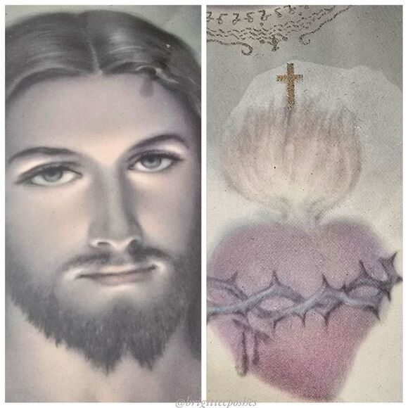 Vintage Framed Jesus - Picture 2 of 6